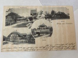 antike Postkarte  - Gruss aus Trimstein