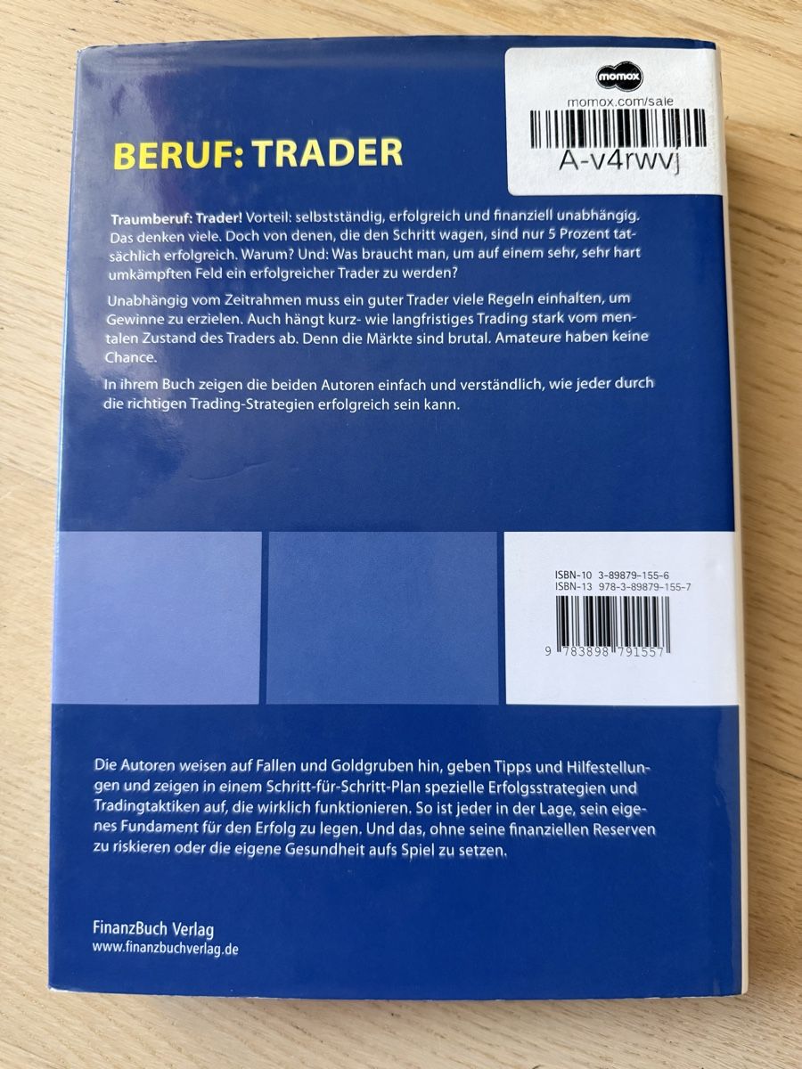 Libri: Van K. Tharp & Brian June: Beruf: Trader – Nuovo (secondo la descrizione) da Buch am Irchel venduto da Sweetharth 2