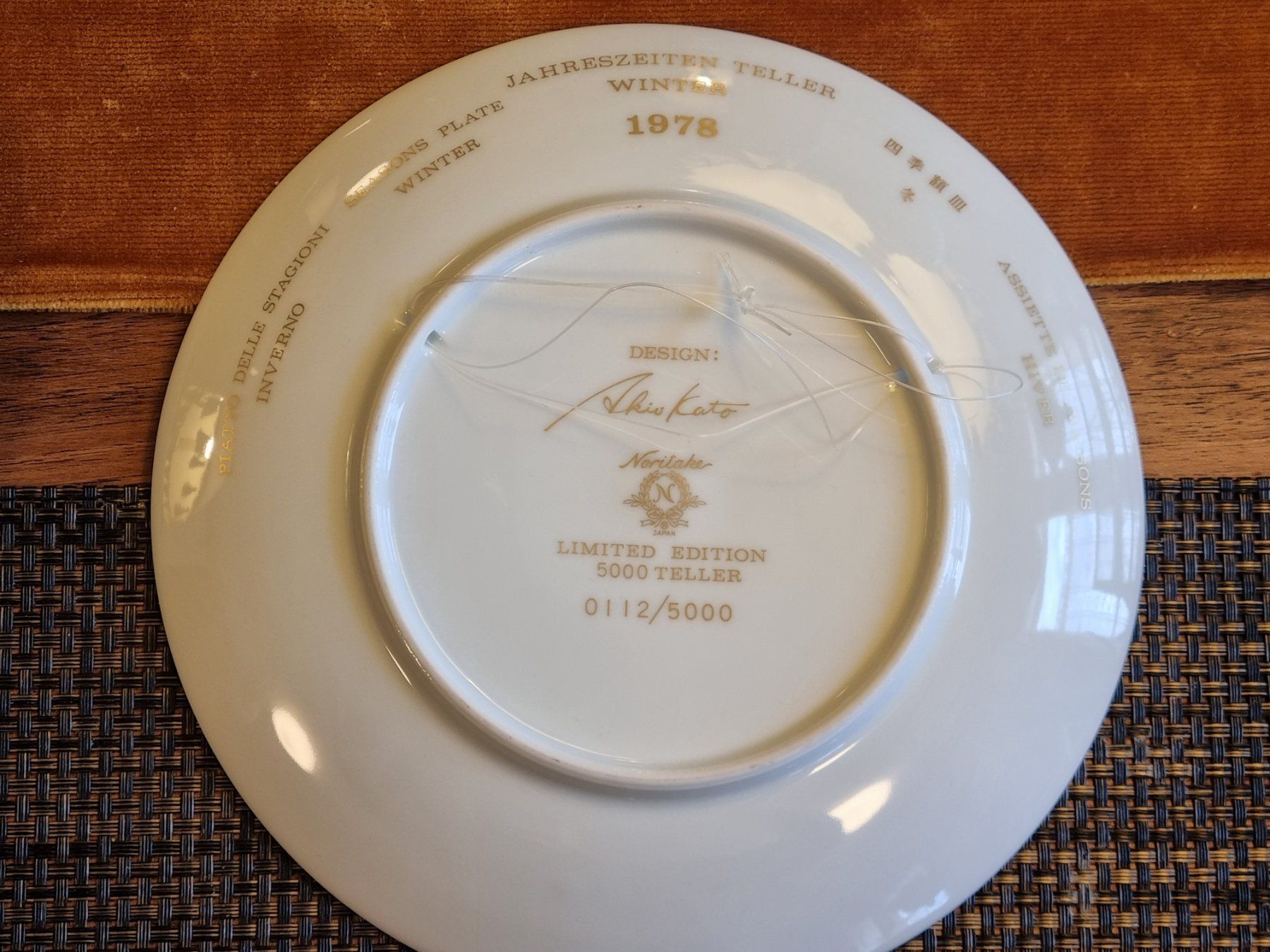 Noritake Piatti: Noritake Japan Four Seasons 1978 Wandteller Set – Usato da Scharnachtal venduto da devin03 6