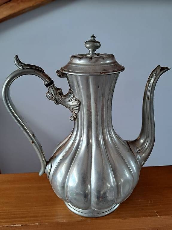 Teekannen: Théière et cafetière en étain  – Gebraucht aus Chevilly von cjw_c5ln 2