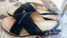 GANT DAMEN SANDAL AUS WILDLEDER GR 39 FARBE DUNKELBLAU