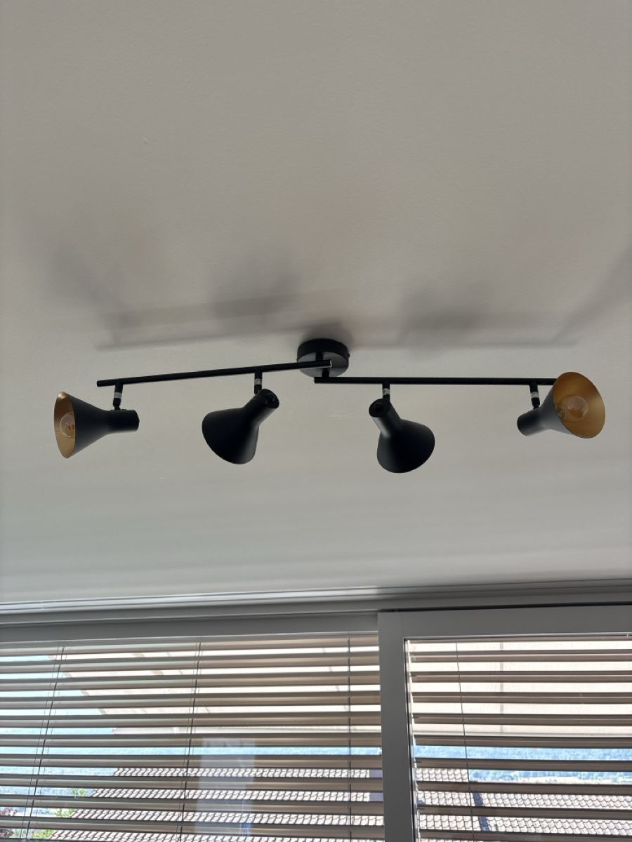 Lampadari & plafoniere: Deckenleuchte 4-flammig schwarz/gold – Usato da Oberengstringen venduto da tal_t5f9 1