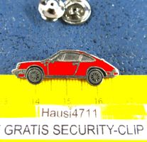 PORSCHE 911 ROT ENAMEL PIN VINTAGE