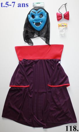 Costume Dracula / vampire / Vampir t. 5 - 7 ans
