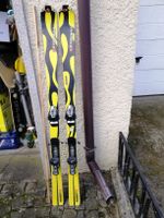 skis Stockli 142 cm, fixation Salomon