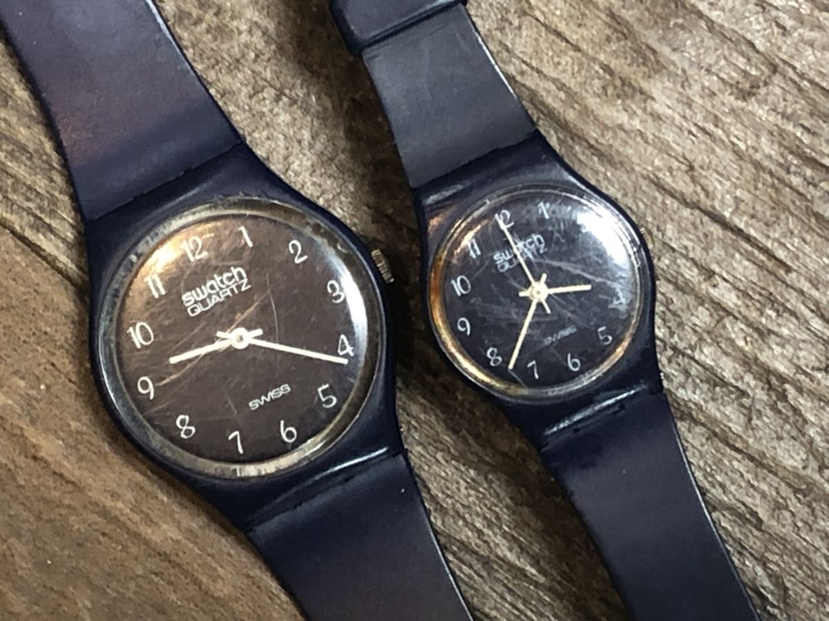 Swatch Uhren: First SWATCH ever: GN001 + LN101 - nice pair from 1983 ! – Gebraucht aus Lufingen von Rac0