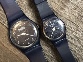 First SWATCH ever: GN001 + LN101 - nice pair from 1983 !