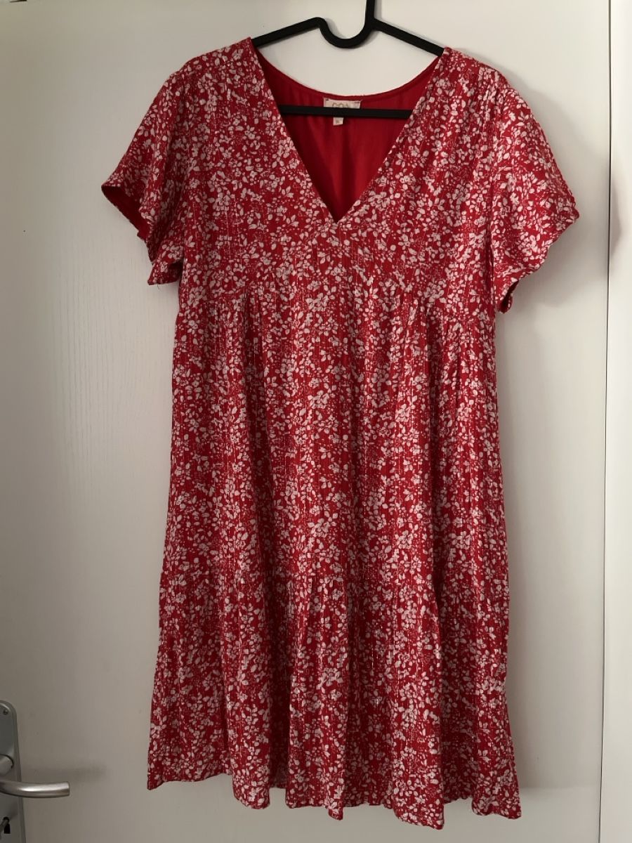 Vestiti: Robe imprimée rouge GOA taille M bon état – Nuovo (secondo la descrizione) da Etagnières venduto da koalavd