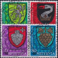 1979, J269-J272 (Pro Juventute) Satz mit Ersttags-Stempel.
