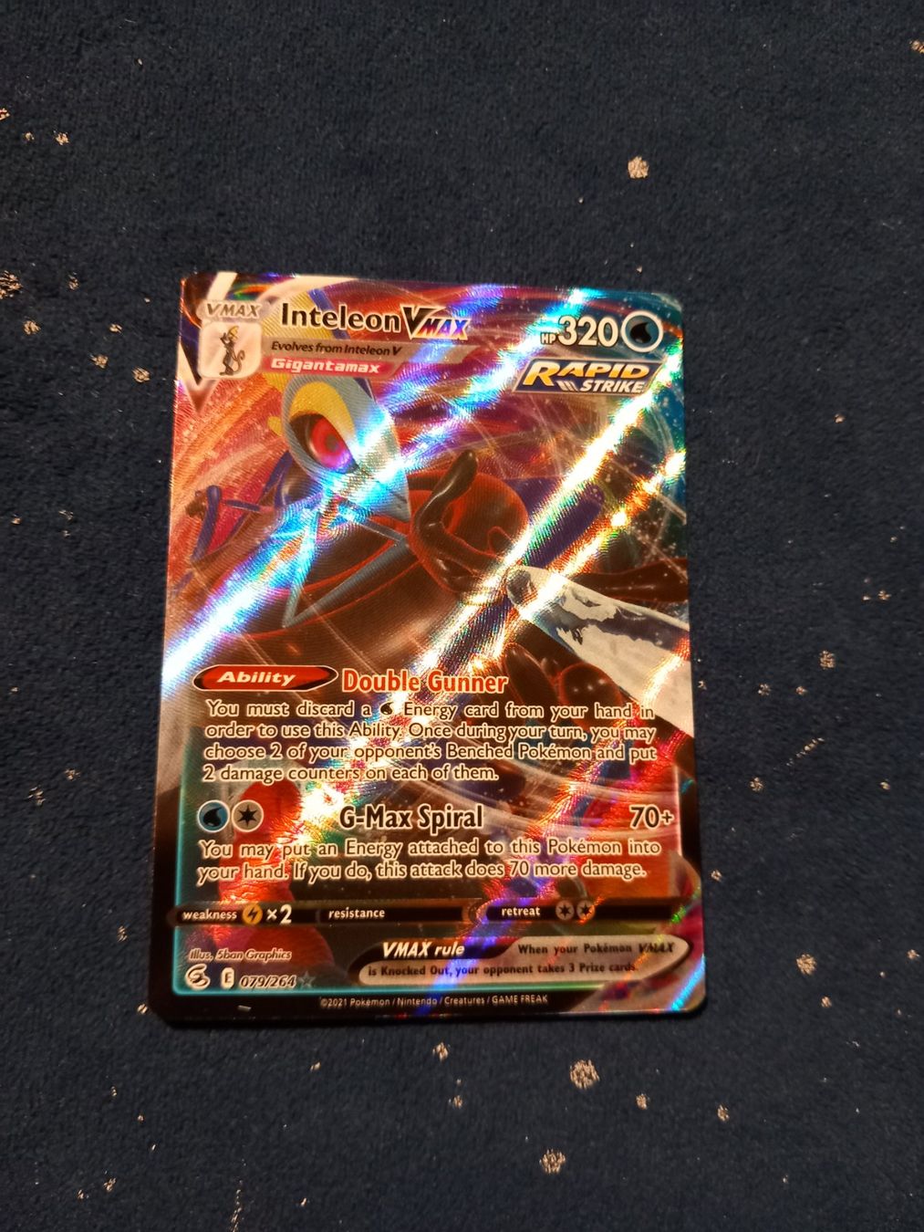 Pokémon Carte collezionabili: Inteleon VMax (EN) Fusion Strike 079/264 – Nuovo (secondo la descrizione) da Hinterfultigen venduto da Marcel2112