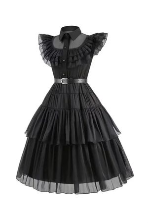 Kleid Wednesday Gr. 10 - 12 Jahre