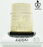 ZIPPO® FLAME DESIGN - ARMOR CASE - BRASS - 2022- UNGEZÜNDET