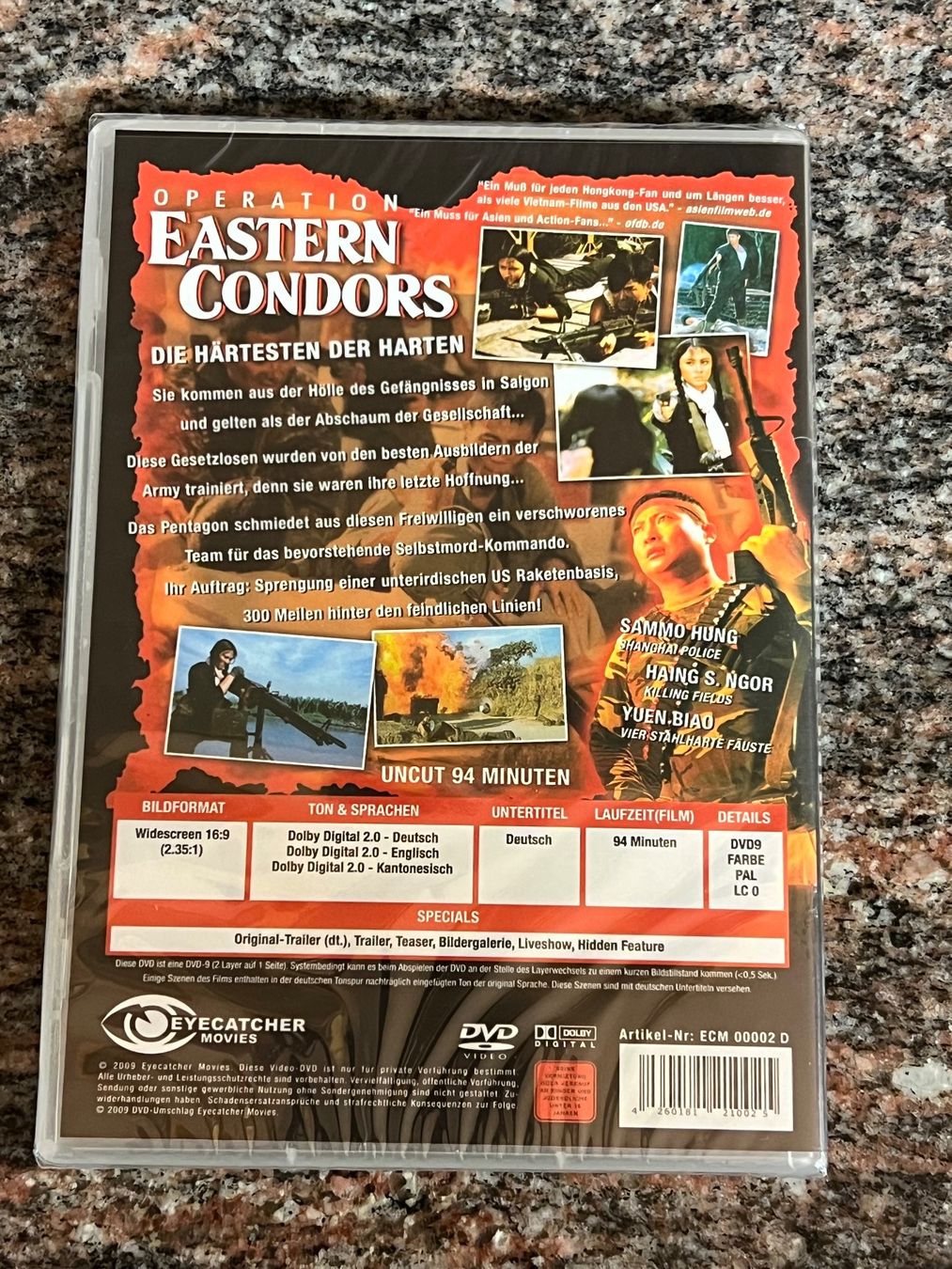 Tutti i DVDs: Operation Eastern Condors - Uncut - Sammo Hung – Nuovo e nell'imballaggio originale da Altstätten SG venduto da sheamus 1
