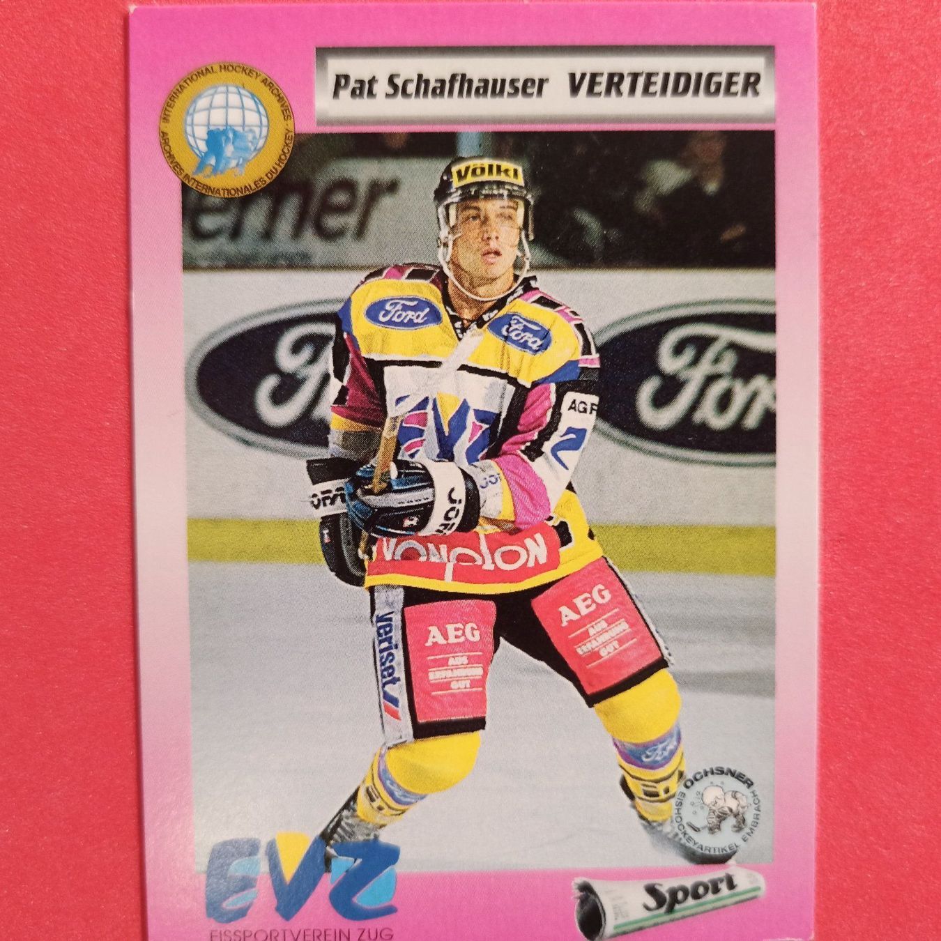 Carte collezionabili: Pat Schafhauser - EVZ - 1993/94 – Usato da Dübendorf venduto da kb86_MOVIE