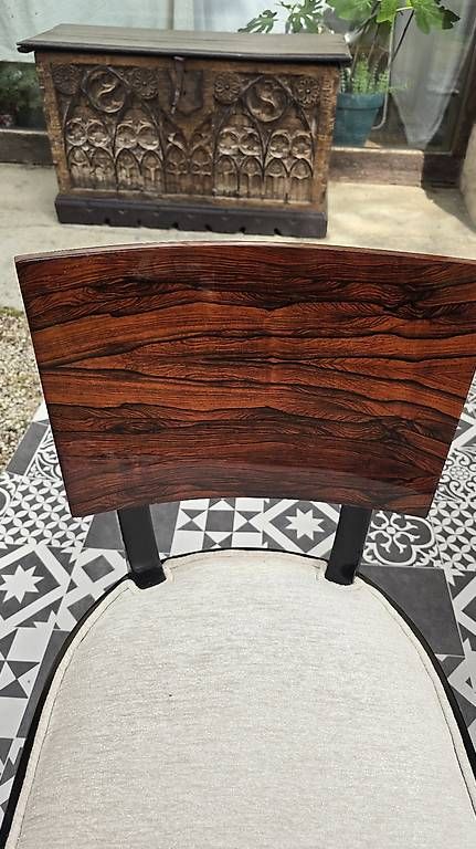 Sedie: Chaises art deco en palissandre de Rio – Usato da Mollens VD venduto da espritartdeco 3
