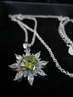 Collier argent avec diamant de moissanite de 1 ct certifié