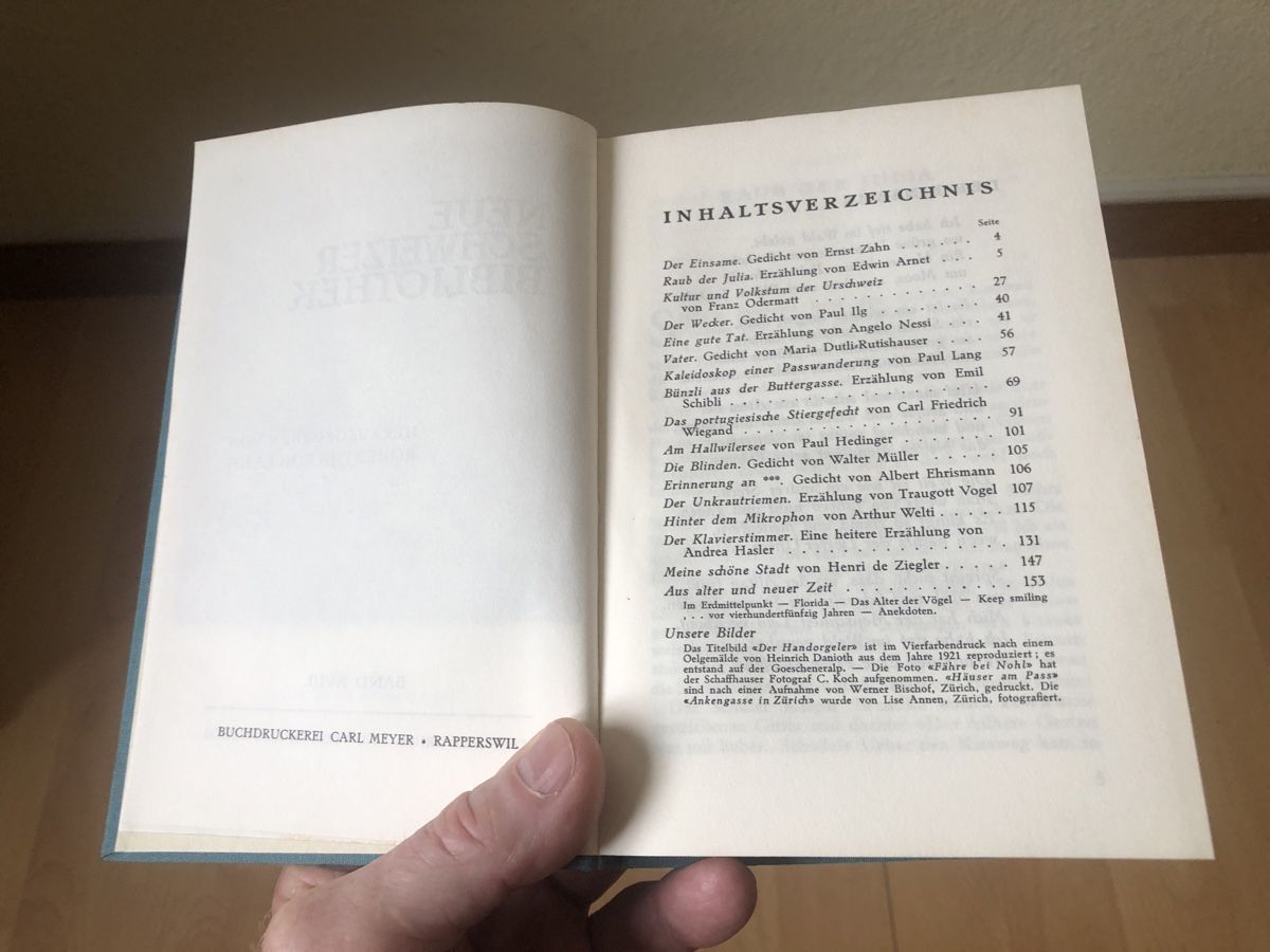 Libri: Neue Schweizer Bibliothek 1936 – Usato da Oberengstringen venduto da Affeier0 3