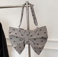 Graue Schleife Handtasche - Neu! Casual Look.