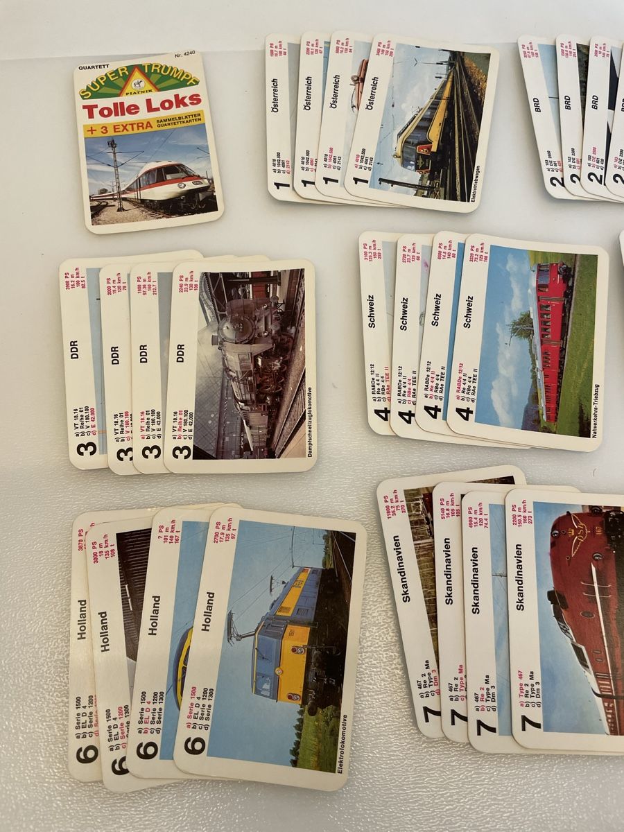 Spiele: Quartett Kartenspiel / Lokomotiven – Gebraucht aus Rümlang von  1