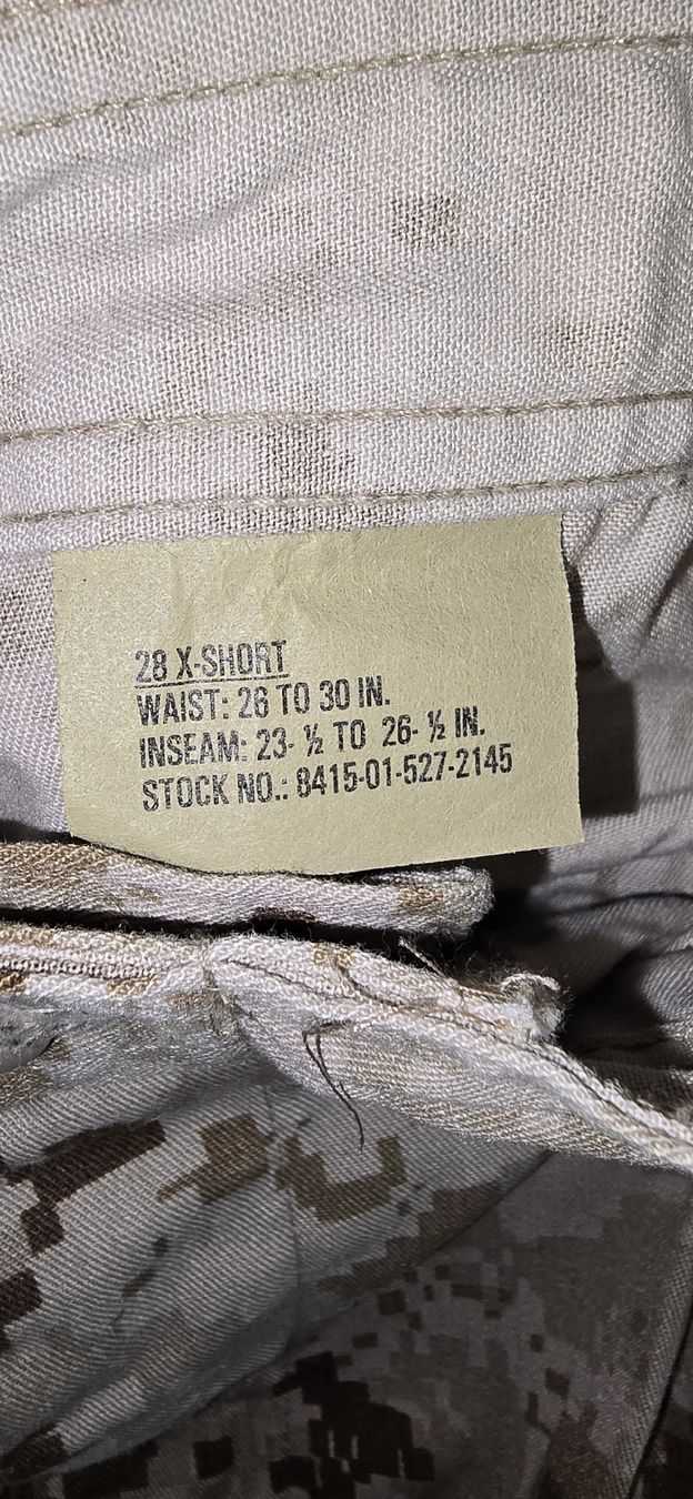 US Army Uniformi: Original US Army Combat Hose Desert Digital Tarn – Usato da Schaffhausen venduto da aos_hv6l 2