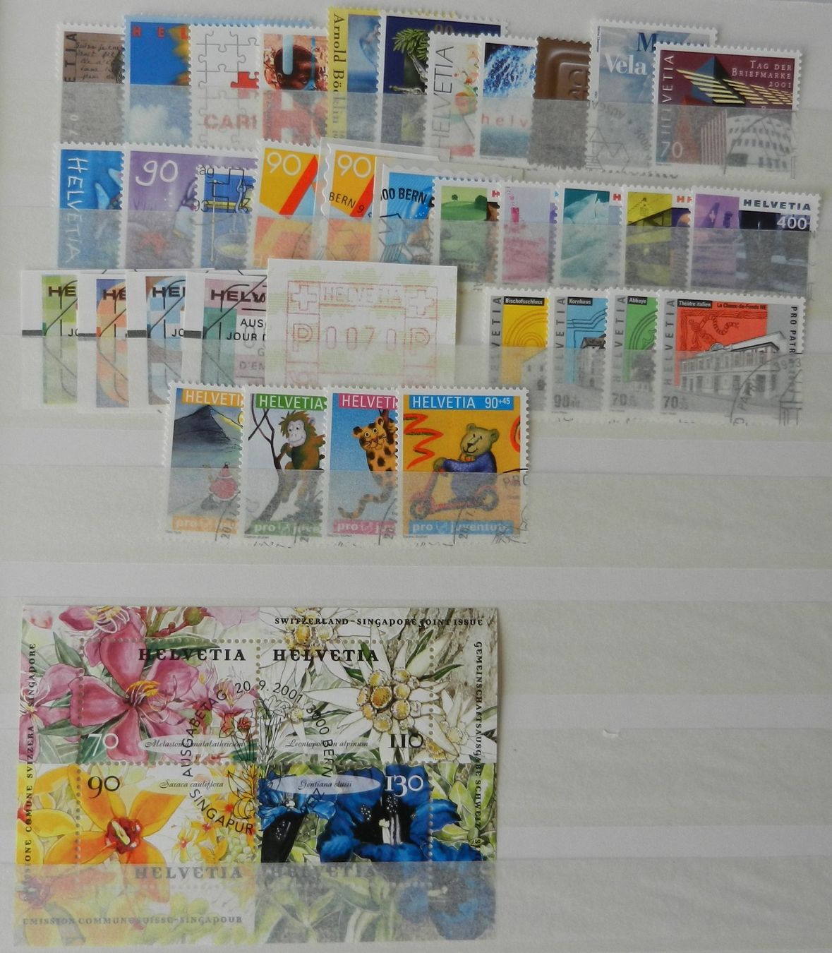 Alle Briefmarken: Alle FW , PP , PJ Marken 2001 Ersttag – Gebraucht aus Riet (Neftenbach) von Marietta03