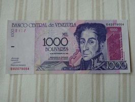 Venezuela 1000 Bolivares 1998, Seltenes, Bankfrisch
