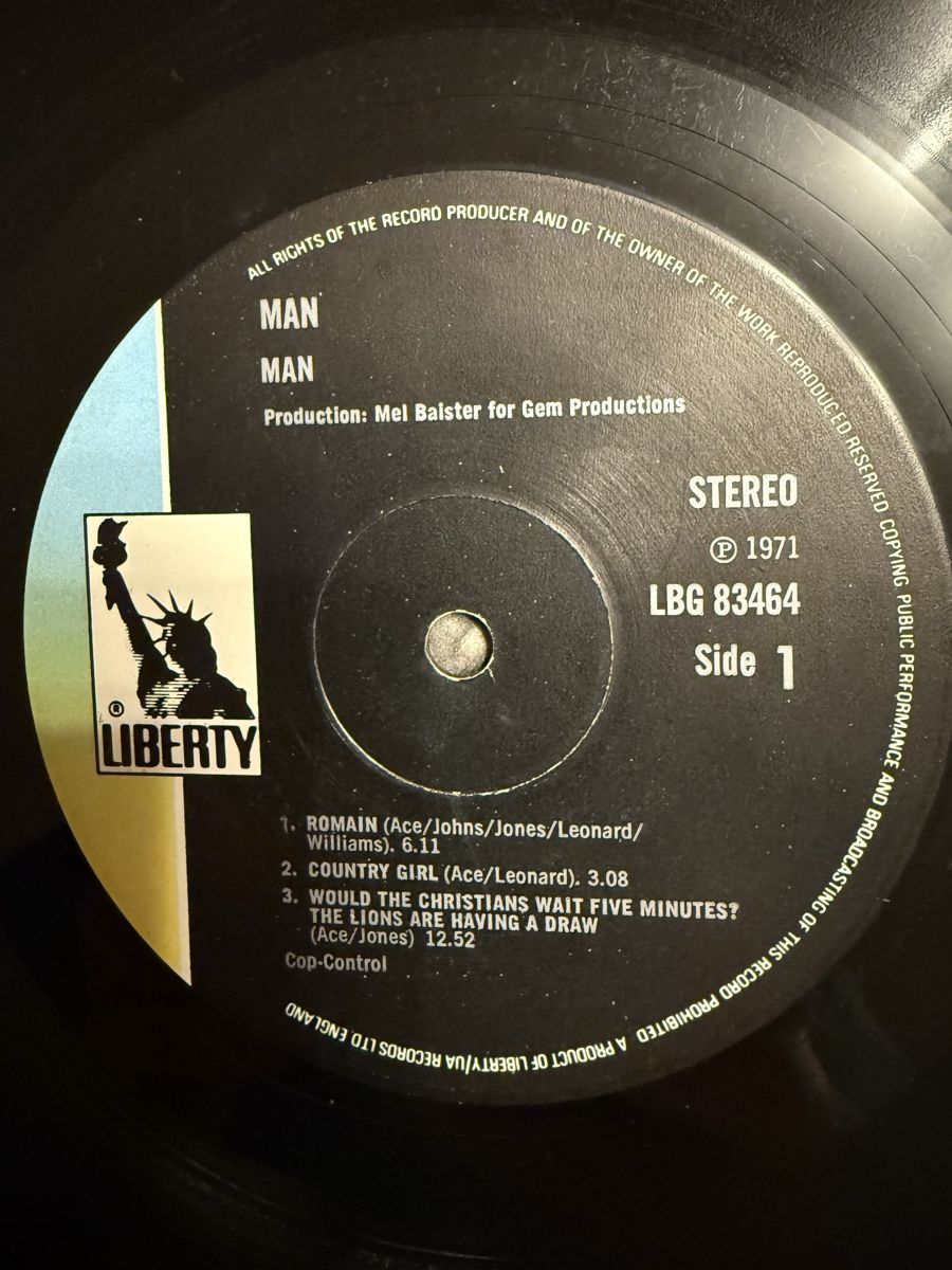 Dischi in vinile: MAN - Man LP - Seltene Vinyl Schallplatte – Usato da Goldach venduto da Messerguru 3