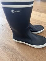 Bottes de pluie Aigle enfant T34 bleu foncé bon état