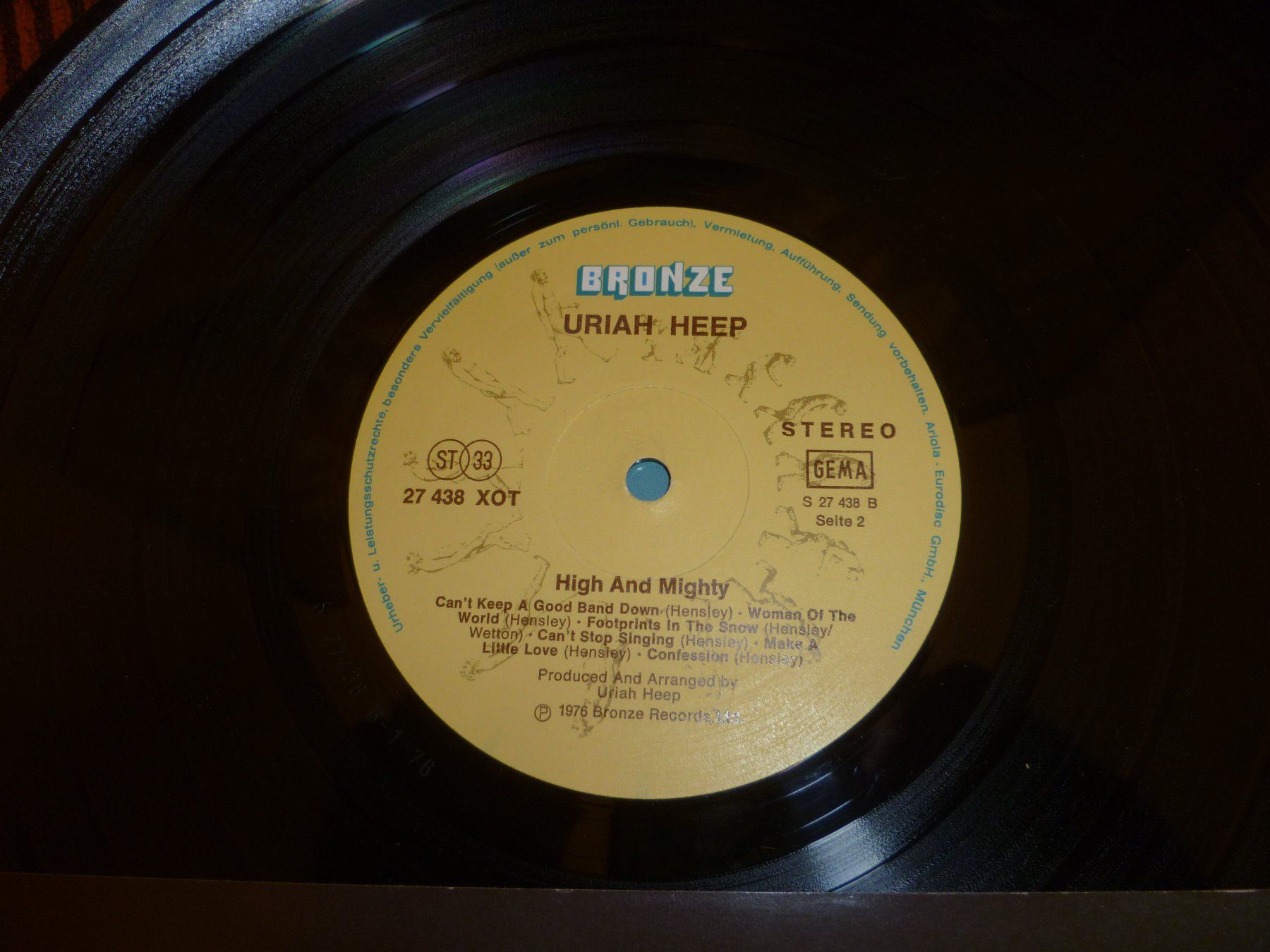 Schallplatten: LP URIAH HEEP HIGH AND MIGHTY BRONZE 1976 – Gebraucht aus Zeiningen von elcanaja 1
