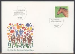 2003, FDC, Sondermarke 100. Marché Concours, Saignelégier
