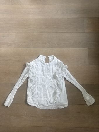 Bluse Zadig & Voltaire weiss mit Spitze guter Zustand