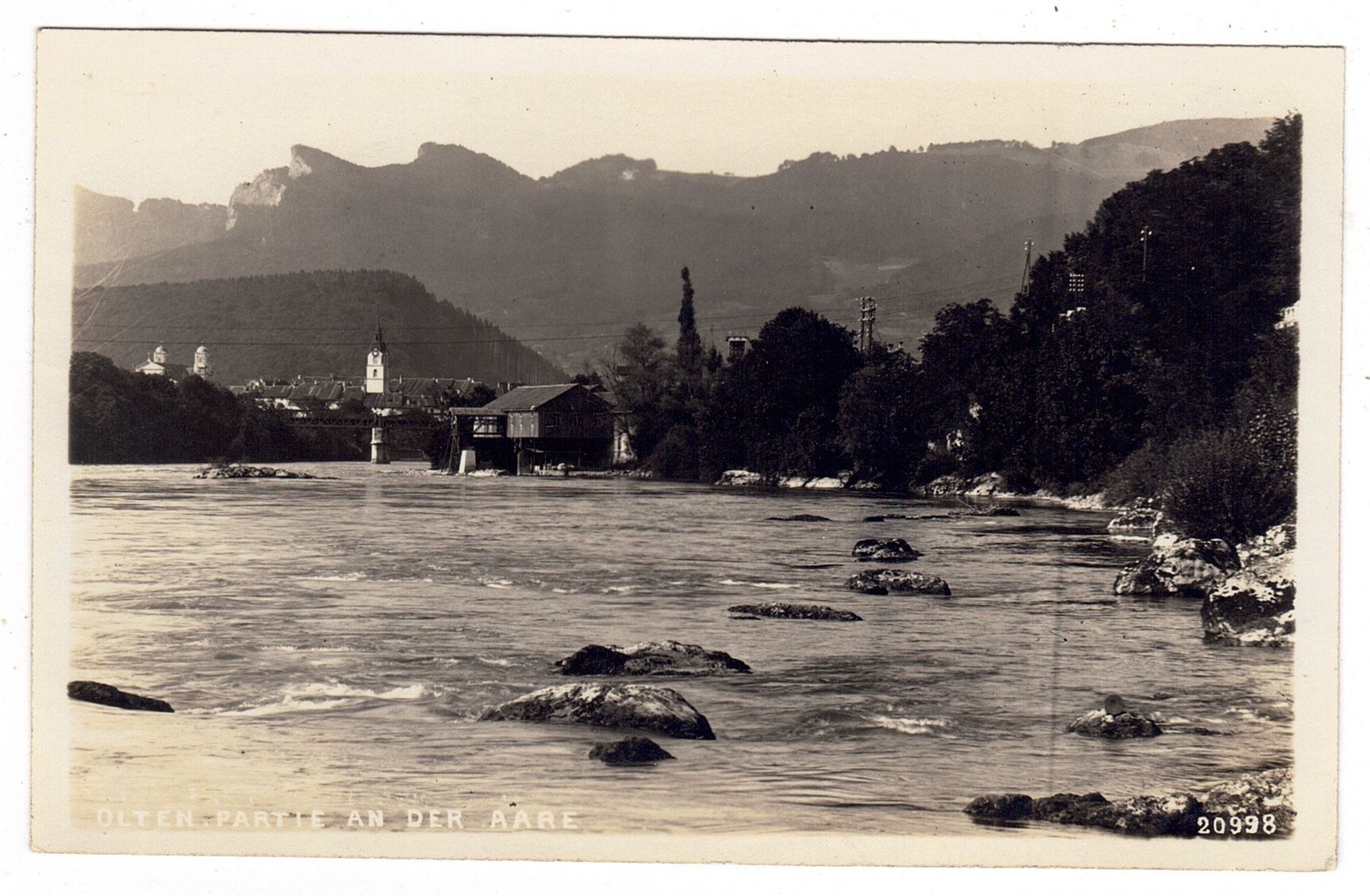 Cartoline postali: Olten, Partie an der Aare – Usato da La Tour-de-Peilz venduto da amjust