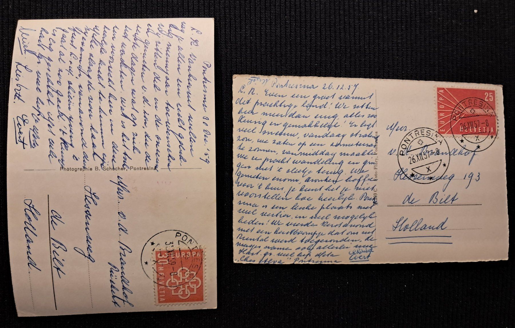 Cartoline postali: PONTRESINA – Usato da Ponto Valentino venduto da giorgia06 1
