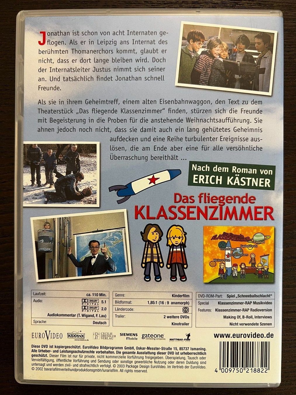 Tutti i DVDs: Das fliegende Kalssenzimmer – Usato da Zürich venduto da FilmFreunde 1