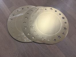 Migros Cucina Kuchenplatten Gold 6 Stk. Ø 34cm Neu!