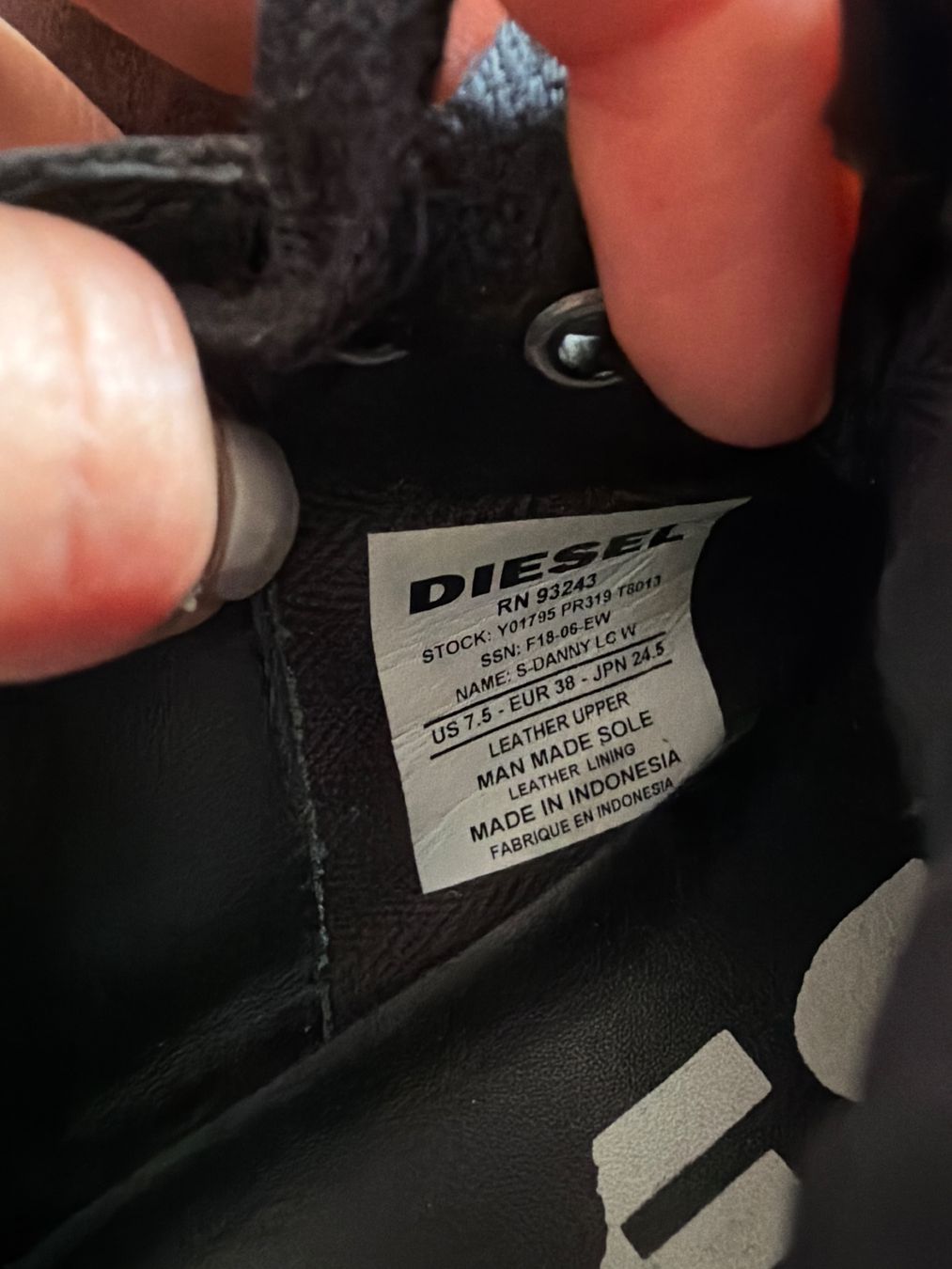 Diesel Scarpe da uomo: Diesel Schuhe schwarz, Grösse 38 – Usato da Chur venduto da Caroline__ 5