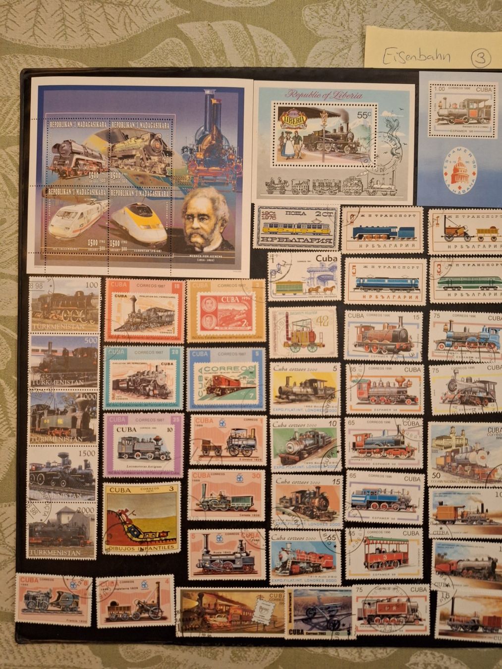 Alle Briefmarken: Grosse Eisenbahn-Sammlung (3) – Gebraucht aus Genolier von Antoine30 5
