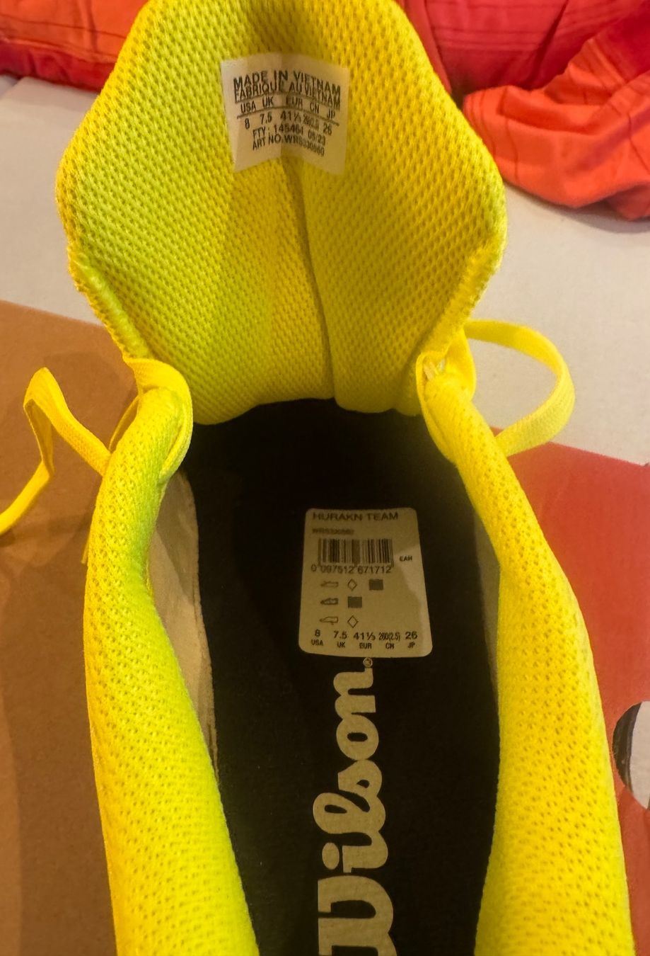 Scarpe da uomo: **** WILSON HURACN TEAM EU 41 1/3 **** – Nuovo e nell'imballaggio originale da Giumaglio venduto da soloemi 7