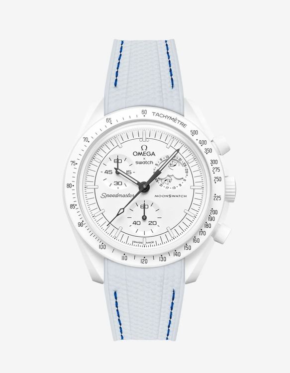Omega x Swatch Moonswatch Snoopy Weiss (Neu und
