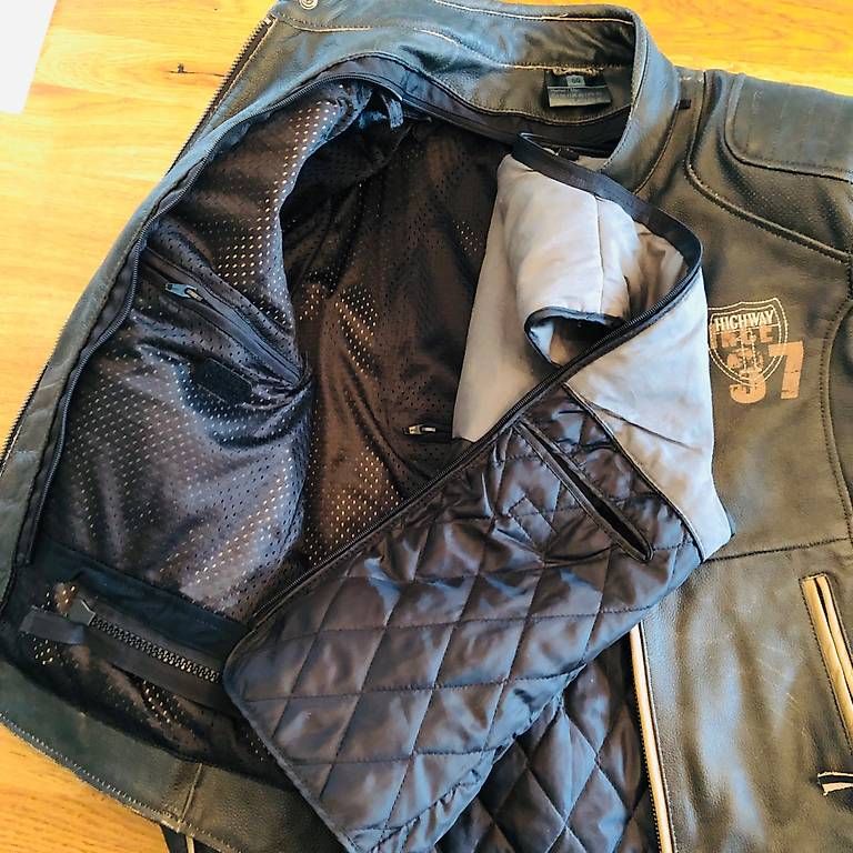 Jacken: Motorrad-Lederjacke Highway 1 Gr.50 – Neu (gemäss Beschreibung) aus Watt von Zumpa 2