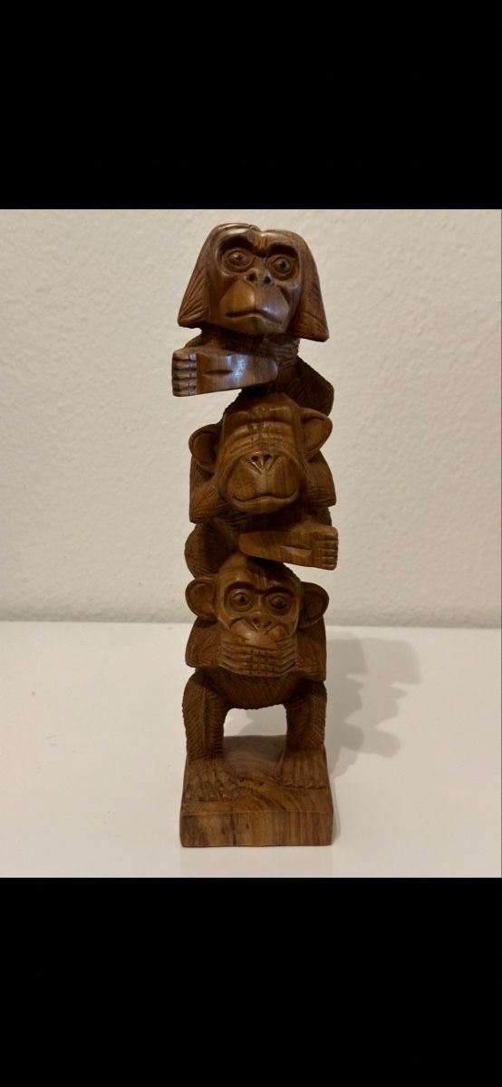 Sculture & Statue: Figur Die 3Affen aus Holz – Nuovo (secondo la descrizione) da Basel venduto da Ivana_4 5