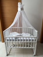 Babybay Beistellbett Comfort weiss mit viel Zubehör