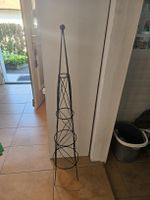 Rankhilfe für Pflanzen Metall schwarz Höhe 102 cm 