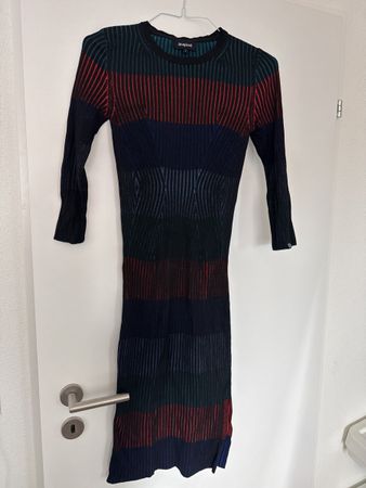Desigual Knit Dress, Size S, Striped, Fall Fashion Look