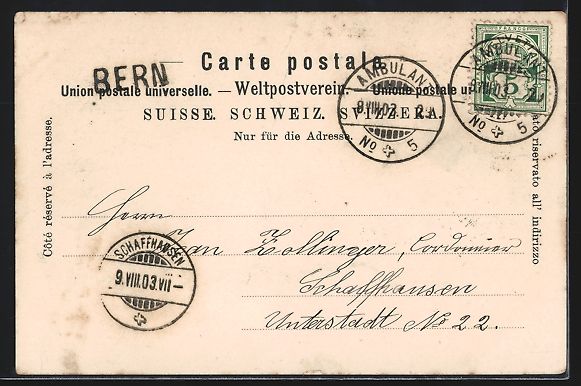 Cartoline postali: Bern, Dreifaltigkeitskirche und Mobiliar – Usato da Berlin venduto da bartko-reher 1