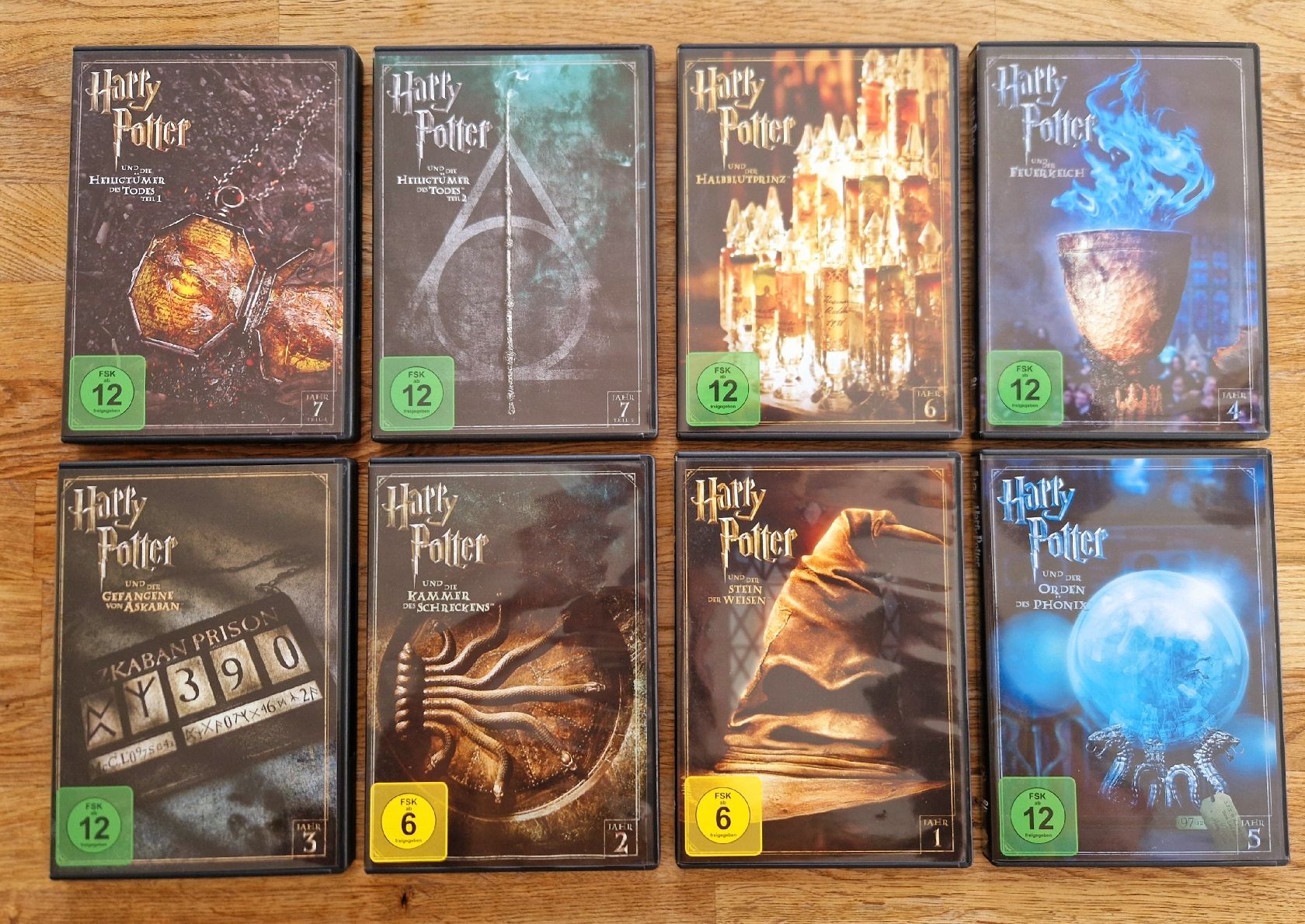 Alle DVDs: HARRY POTTER COMPLETE COLLECTION 8 FILME – Neu (gemäss Beschreibung) aus Mollis von  1