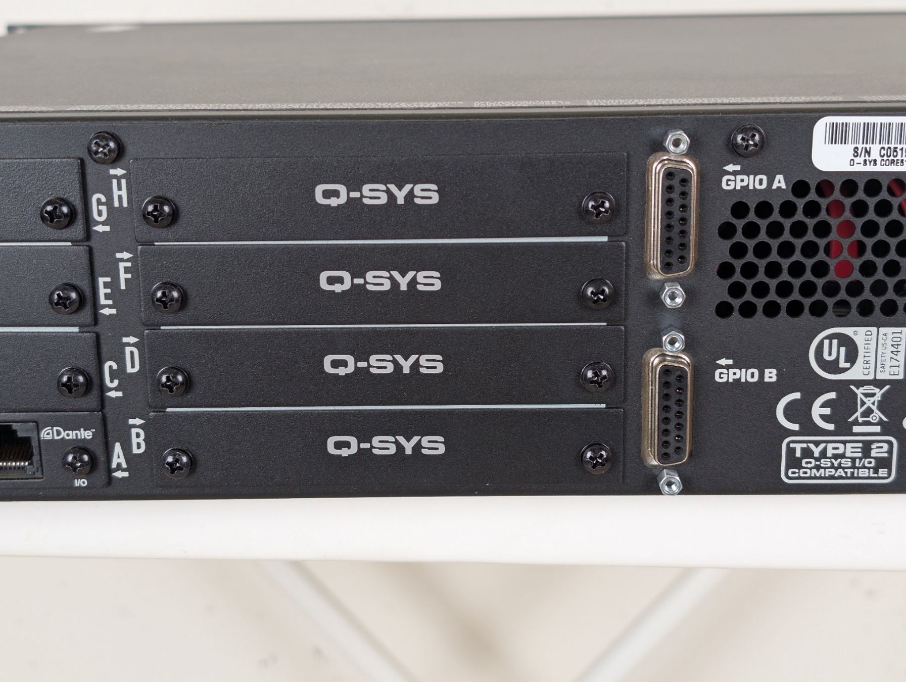Server: Q-Sys Core 510i inkl Dante Karte UCI + Scripting – Usato da Winterthur venduto da Gemini235000 6