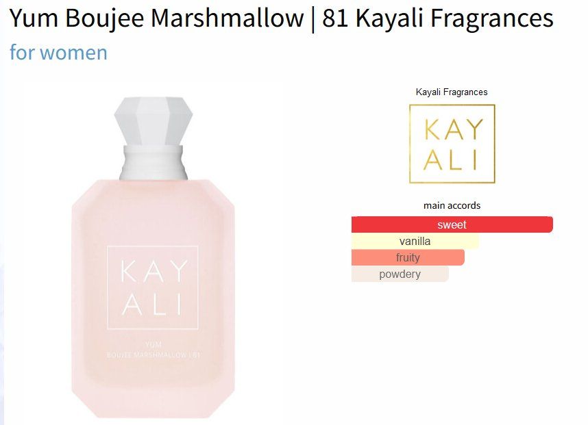 Kayali Profumi & Eau de Toilette: Kayali Yum Boujee Marshmallow 81 Sample/Probe 1-10ml – Nuovo (secondo la descrizione) da Marly venduto da springcloud247 2