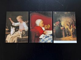 3 Karten, Motive von Albert Anker, Top Zustand