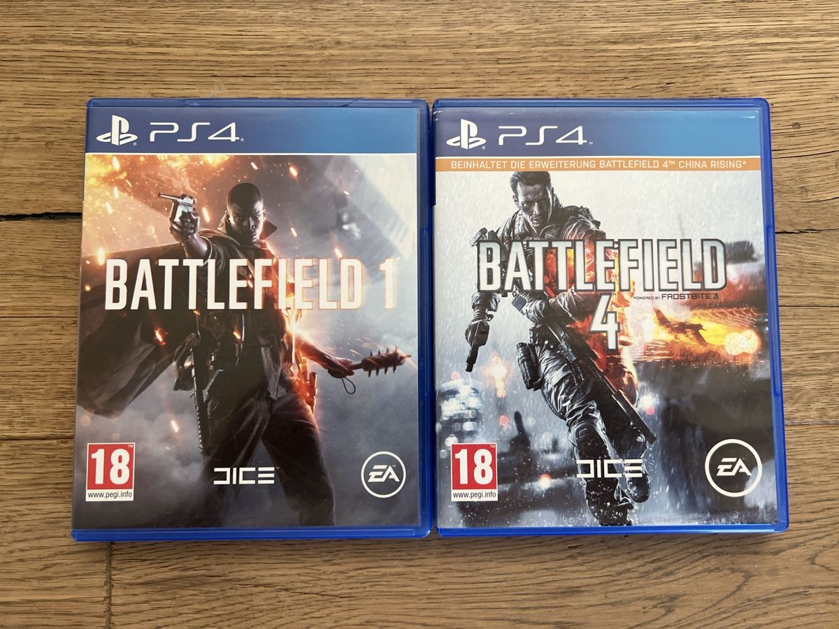 Sony Giochi: PS4 Battlefield 1 und Battlefield 4 Sammlung – Usato da Oberhasli venduto da Snakehead02